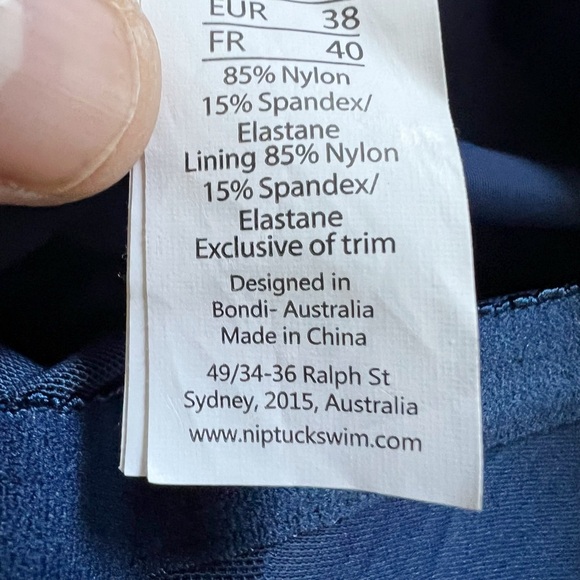 Nip Tuck Anchor Joanne Twist Front Tummy Control One 1 Piece Swimsuit - Picture 7 of 10